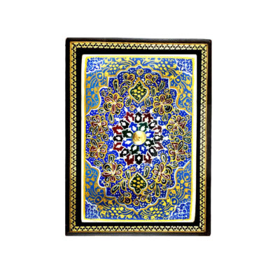 Handcrafted Wooden Jewelry Box with Persian Khatam Design - Yalda