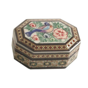 Handcrafted Wooden Jewelry Box with Persian Khatam Design – Anahita