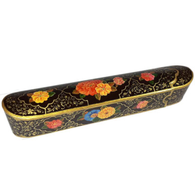Wooden Pencil Box Handcrafted with Persian Khatamkari Art