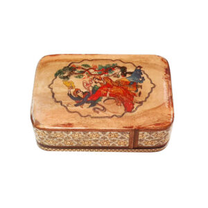 Persian Wooden Playing Card Box – Khatam Enameled Miniature