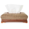 Handcrafted Persian Wooden Tissue Box Cover – Khatamkari Arshida