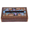 Handcrafted Persian Wooden Tissue Box Cover – Khatamkari Bita