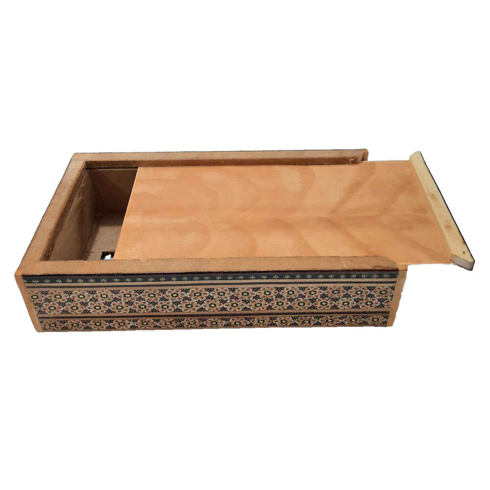 Handcrafted Persian Wooden Tissue Box Cover – Khatamkari Chavosh