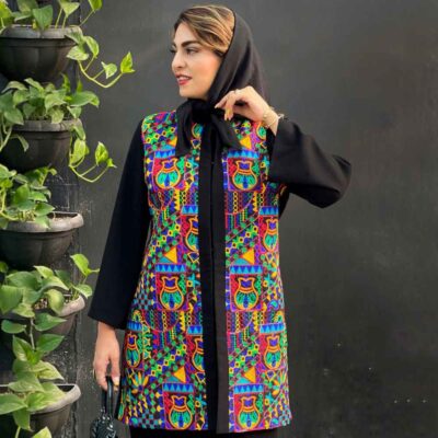Persian Tunic Manto and Pants Set Malakeh with Elegant Coordinated Style