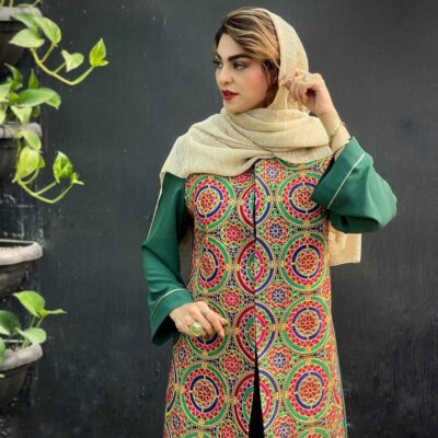 Persian Tunic Manto and Pants Set Queen with Elegant Coordinated Style