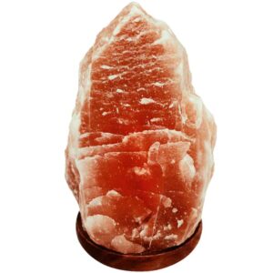 Persian Glow Salt Lamp – Handcrafted with Wooden Base (Tina Model)