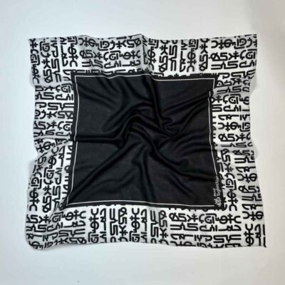 Persian Artistic Print Scarf for Women - Luxe and Vibrant Heyran Design