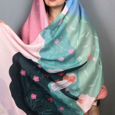 Persian Printed Shawl Artistic & Lightweight Aram