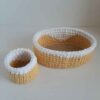 Set of 2 Crochet Storage Baskets Yarn Model Sara