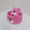 Set of 3 Crochet Storage Baskets Yarn Model Bear