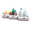 Set of 3 Crochet Storage Baskets Yarn Model Gandom