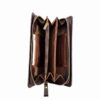 Persian Leather Long Wallet for Women with Hasiri Design