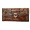 Persian Leather Long Wallet for Women with Negar Design