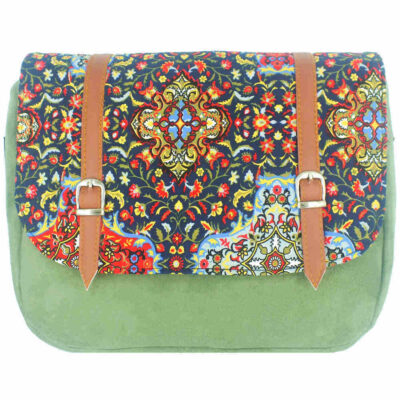 Bohemian Crossbody Shoulder Bag with Persian-Inspired Pattern Zina