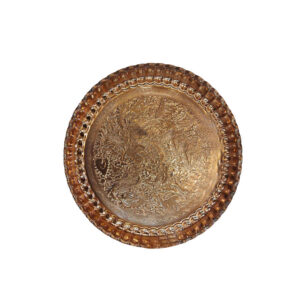 Persian Decorative Copper Engraved Wall Plate Booteh