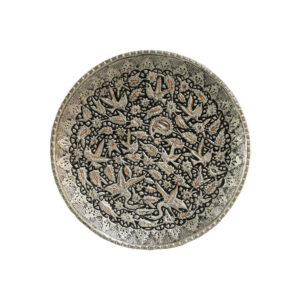 Persian Decorative Copper Engraved Wall Plate Haleh