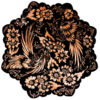 Persian Decorative Copper Engraved Wall Plate Parandeh
