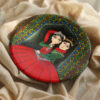Persian Decorative Pottery Wall Plate Hand-Painted Ghajari