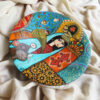 Persian Decorative Pottery Wall Plate Hand-Painted Mehr