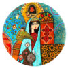 Persian Decorative Pottery Wall Plate Hand-Painted Mehr
