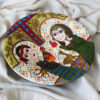 Persian Decorative Pottery Wall Plate Hand-Painted Mohabat