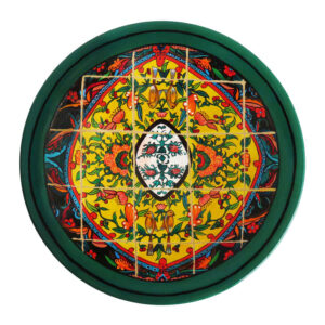 Persian Decorative Pottery Wall Plate Hand-Painted Tile