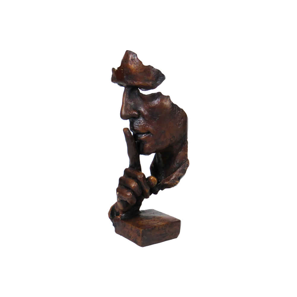Decorative Silence Figurine Sculpture – Serene Meditation Art