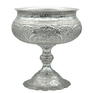 Handcrafted Persian Engraved Copper Sugar Bowl Afagh