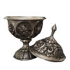 Handcrafted Persian Engraved Copper Sugar Bowl Barjasteh