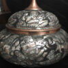 Handcrafted Persian Engraved Copper Sugar Bowl Bazm
