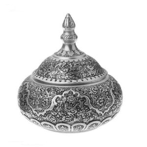Handcrafted Persian Engraved Copper Sugar Bowl Nima
