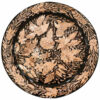 Decorative Copper Tray Hand-Engraved with Persian Artisanal Isfahan