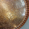 Mahtab Traditional Copper Serving Tray - Hand Hammered Floral Tray