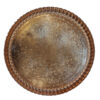 Mahtab Traditional Copper Serving Tray - Hand Hammered Floral Tray
