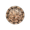 Decorative Copper Tray Hand-Engraved with Persian Artisanal Shazdeh