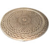 Decorative Copper Tray Hand-Engraved with Persian Artisanal Sima