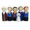 Handmade Wooden Peg Dolls - Harry Potter Wizarding World Set
