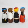 Handmade Wooden Peg Dolls - Pirate Adventure Sea Voyagers
