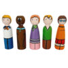 Handmade Wooden Peg Dolls - Scooby-Doo Mystery Solving Gang