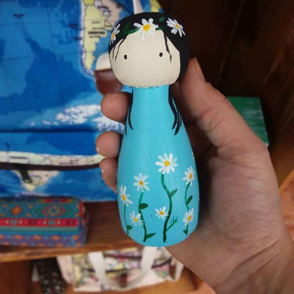 Handmade Wooden Peg Dolls – Four Seasons Seasonal Character Set