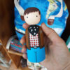 Handmade Wooden Peg Dolls - Traditional Native American Characters
