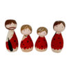 Handmade Wooden Peg Dolls - Stone Age Primitive Family Set