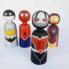 Handmade Wooden Peg Dolls - Ultimate Superhero Collection 02