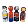 Handmade Wooden Peg Dolls - Ultimate Superhero Collection 02