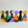 Handmade Wooden Peg Dolls - DC & Marvel Superhero Collection