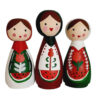 Handmade Wooden Peg Dolls - Yalda Night Celebration Characters