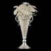 Handcrafted Persian Filigree Decorative Vase, Featuring the Raha Model with a Silver-Plated Trumpet Silhouette and Floral Design