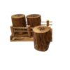Set of Wooden Salt & Pepper Shakers Paradise