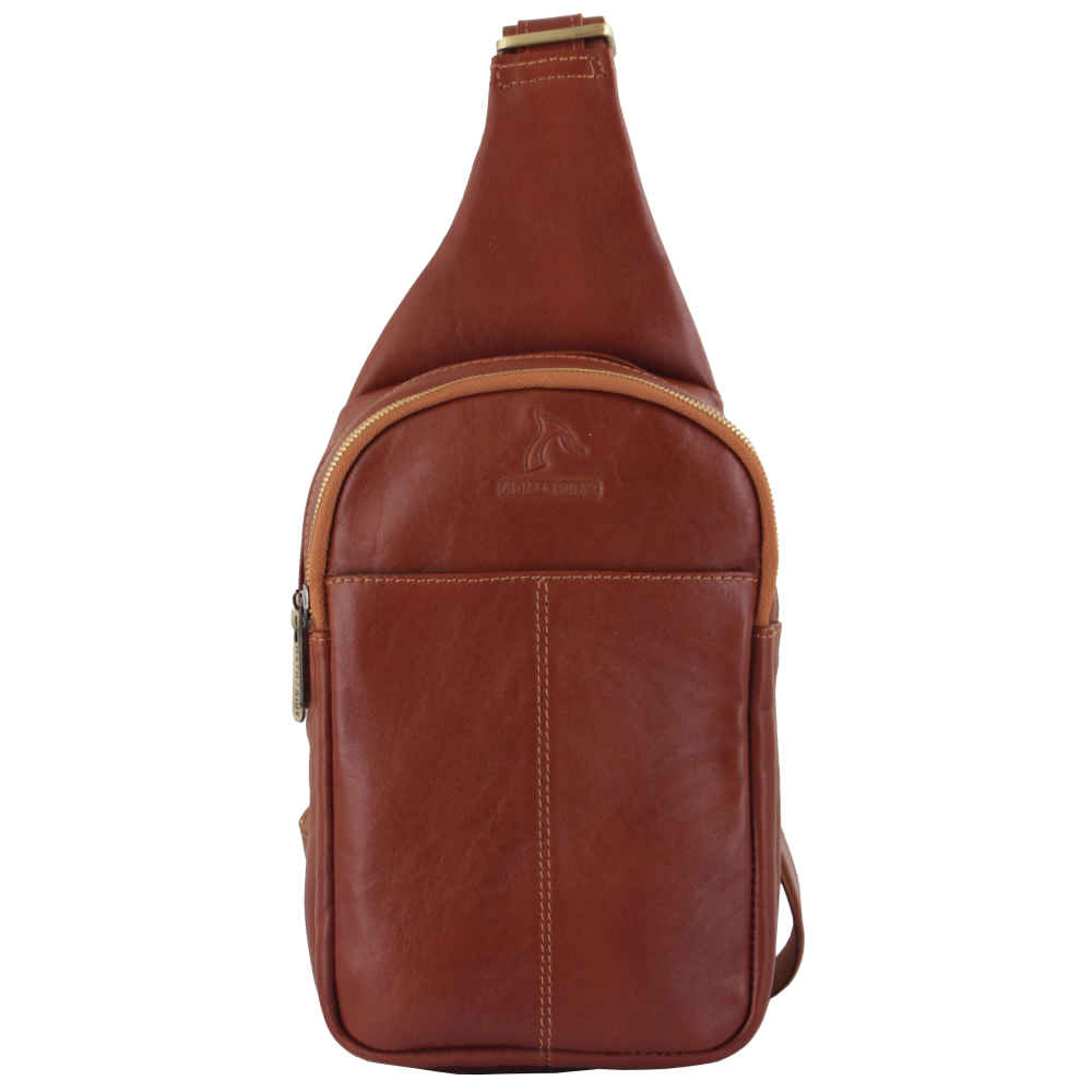 Leather Sling Shoulder Bag Luxurious Handcrafted Barez