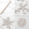 Macrame Wall Hanging Tapestry Art Bohemian Snow